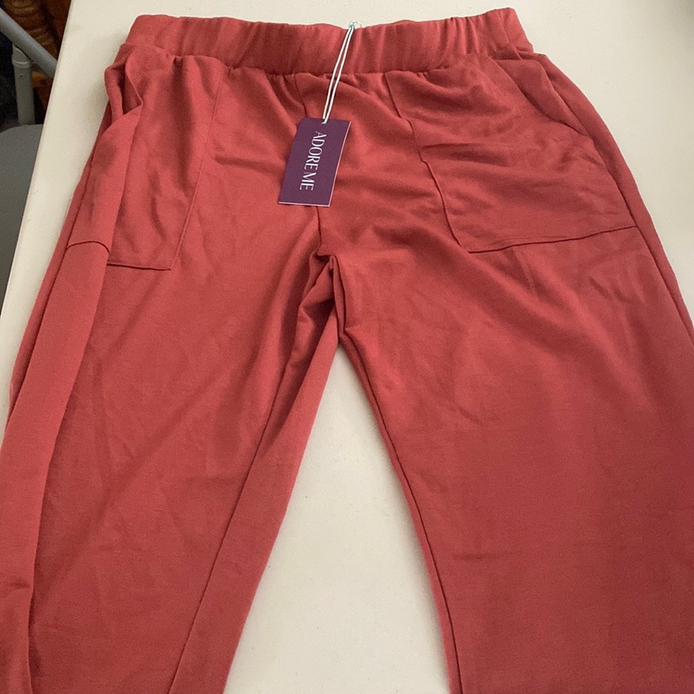 Soft dark pink adore me pants with pockets